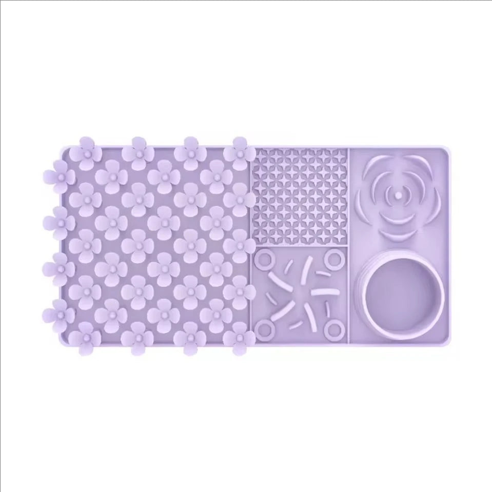 Calming Dog Lick Mat – Slow Feeder with Suction Cups