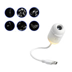 6 Slides Emitting Color Mini Galaxy Star Projector Night Light for Room & Car