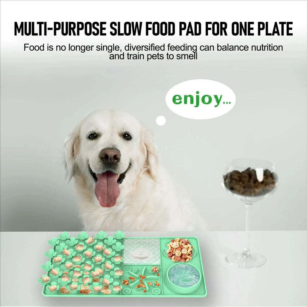 Calming Dog Lick Mat – Slow Feeder with Suction Cups