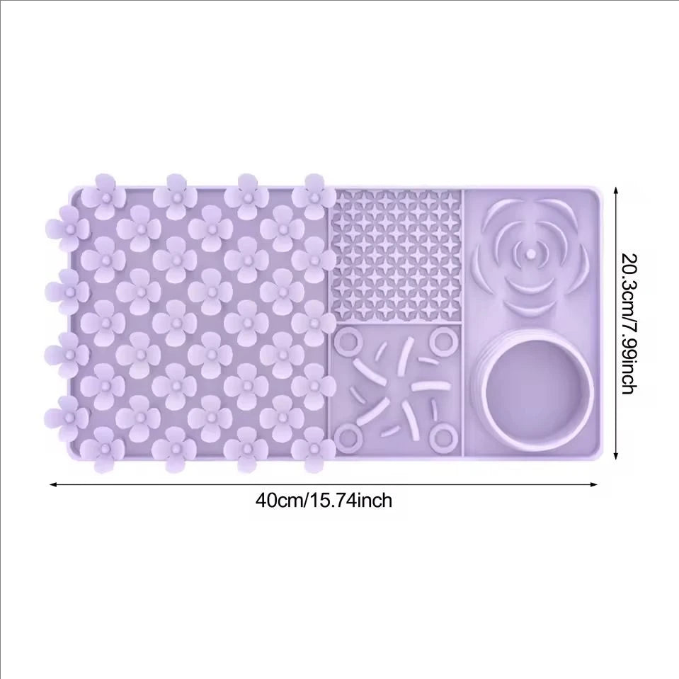 Calming Dog Lick Mat – Slow Feeder with Suction Cups