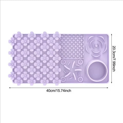 Calming Dog Lick Mat – Slow Feeder with Suction Cups