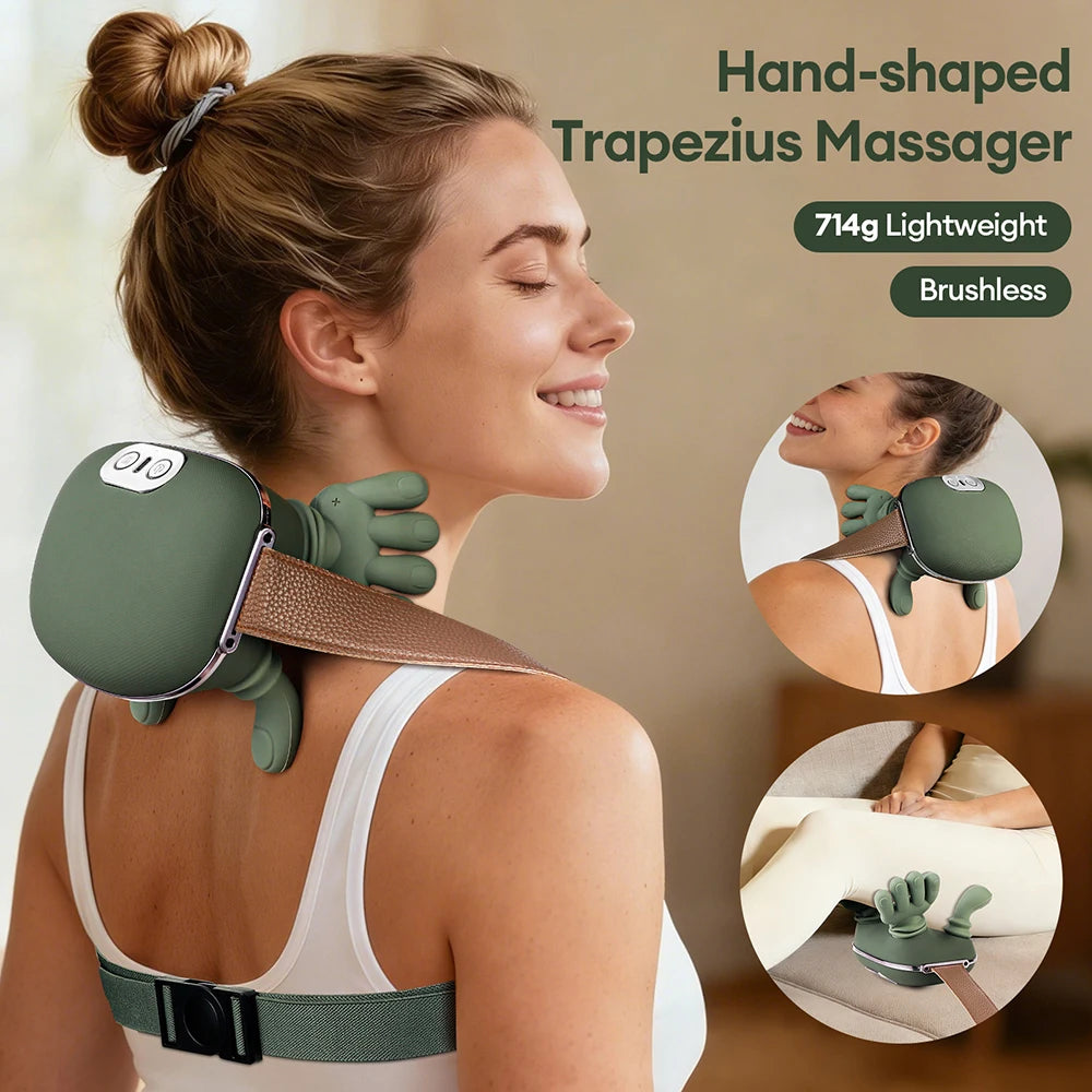 4D Neck And Shoulder Massager – Wireless Finger Kneading