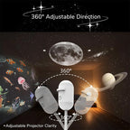Mini Galaxy Star Projector Night Light for Room & Car