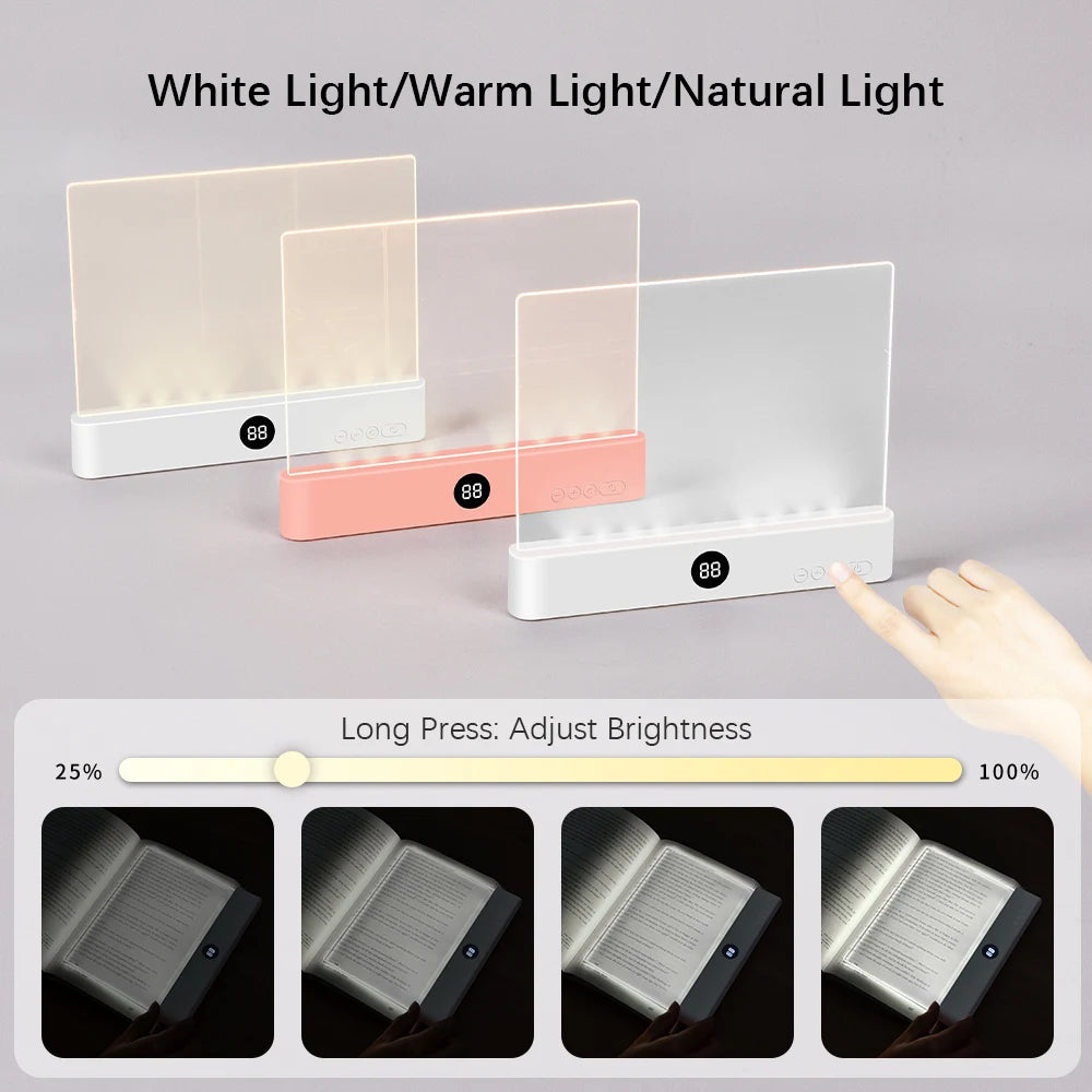 USB Rechargeable LED Book Light and Night Light 2-in-1
