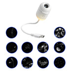 10 Slides Emitting Color Mini Galaxy Star Projector Night Light for Room & Car