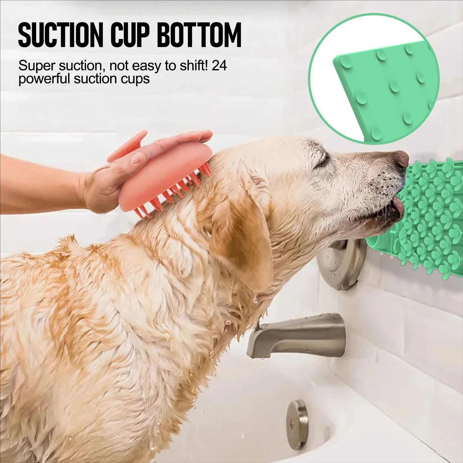 Calming Dog Lick Mat – Slow Feeder with Suction Cups